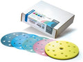 Hi-Tech Topcoat Finishing Disc Starter Kit, Sanding Discs, 15 Holes, SP19355, Super Assilex + Super Buflex, K1500 - K3000, 20 Discs + Pad