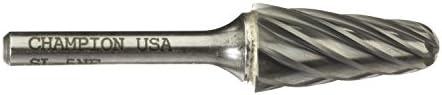 Champion Cutting Tool SL4NF 14⁰ Taper Radius End Non-Ferrous Carbide Bur