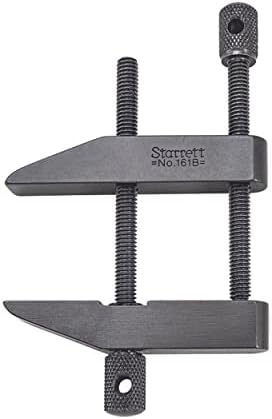 Starrett Toolmakers Parallel Clamp - Ideal for Holding Work in Tapping and Drilling - 1-3/4" Capacity, 1" Throat Depth, Hardened Steel, Nice Finish - 161B