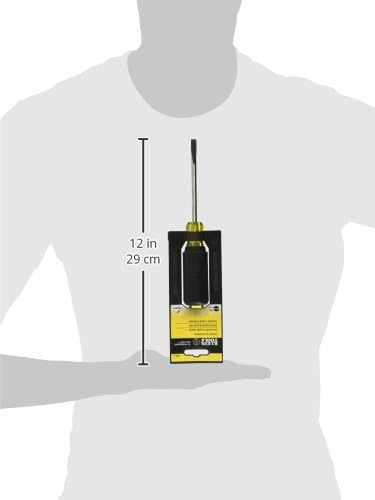 Klein Tools 605-4 1/4-Inch Cabinet Tip Screwdriver Heavy Duty 4-Inch Round Shank, Made in USA (Pack of 2)