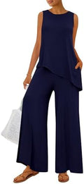 PRETTYGARDEN Women's Summer 2 Piece Matching Lounge Sets