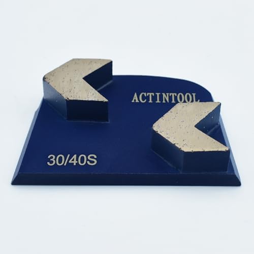 Double Arrow Segments Grinding Metal Tool for Lavina Onfloor Concrete Floor Preparation (Pack of 3)