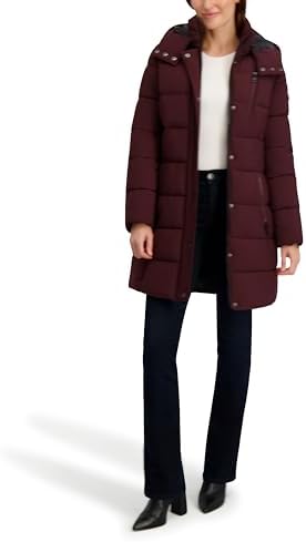 Nautica Women's Heavyweight Stretch Puffer Jacket