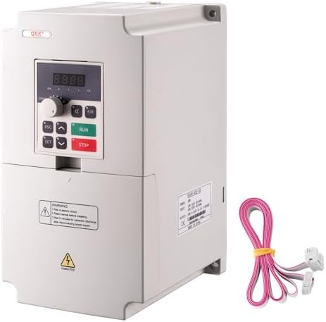 QNK 4KW 5.5HP 220V AC 17A VFD Converter Single to 3 Phase Inverter