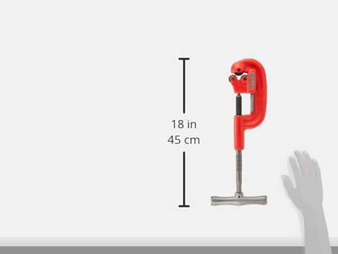 RIDGID 32820 Model 2-A Heavy-Duty Steel Pipe Cutter with Extra-Long Shank, 1/8" to 2" Metal Pipe Cutter for Stainless Steel, Steel, and Heavy Wall Steel