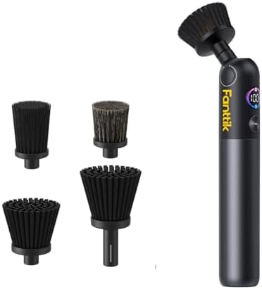 Fanttik Flip G10 Nano HomeCare Cordless Electric Spin Scrubber & 4 PCS Replacement Brush Heads