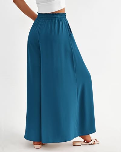 BTFBM Wide Leg Flowy Palazzo Pants for Women