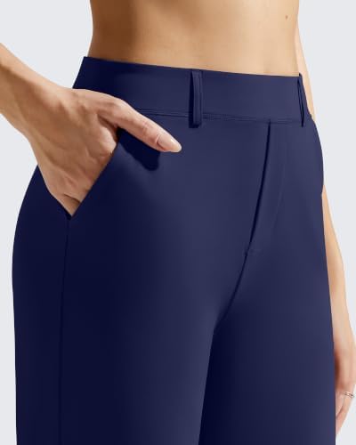 G4Free EverGoing Women's Wide Leg Dress Pants with Pockets Belt Loops