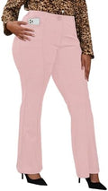 DGD Wrinkle-Free Stretch Dress Pants Plus Size for Women Pull-on Pant Ease into Comfort Office Pant