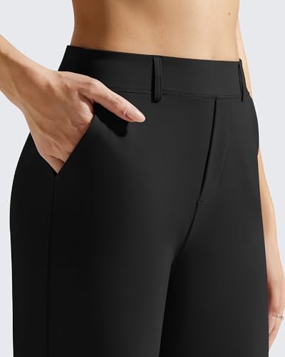 G4Free EverGoing Women's Wide Leg Dress Pants with Pockets Belt Loops