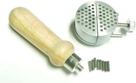 Universal Work Holder Peg Clamp Jewelers Hand Tool Hand Held Vise Engravers Tool 8 Pins - 2" Dia Round.