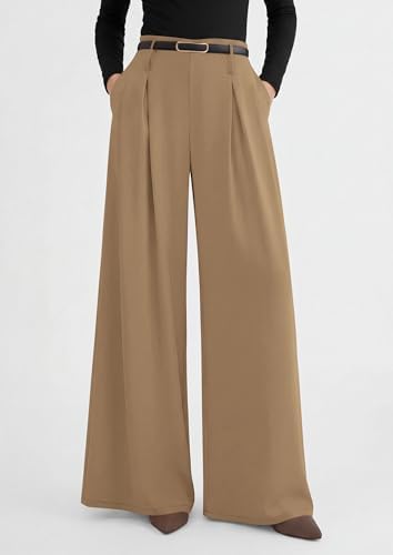 PRETTYGARDEN Womens Wide Leg Dress Pants Flowy Trousers