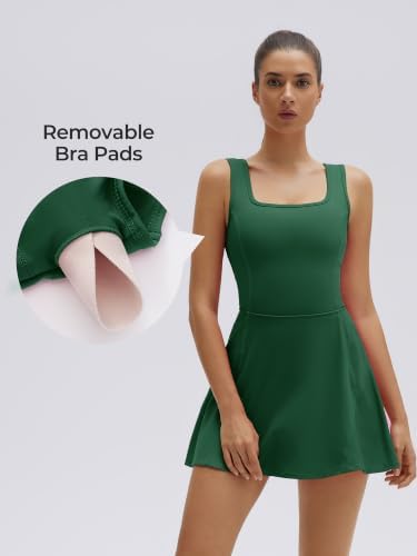 SUUKSESS Tennis Dress with Shorts Underneath Easy Peasy Athletic Dresses