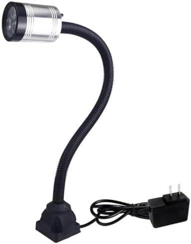 Flexible Work Light, Led Machine Light, Led Flexible Gooseneck Light 900 Lumens with 20inch Flexible Gooseneck 120 Volt for Lathe Workbench Bandsaw and Machine Tool