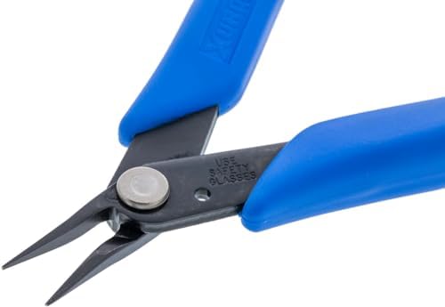 Grounded Pliers - Xuron® Small Tweezer Nose® - Blue Handles (452)