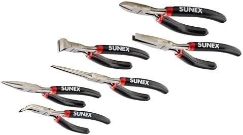 Sunex Tools - 6 PIECE MINI PLIERS SET IN STORAGE TRAY