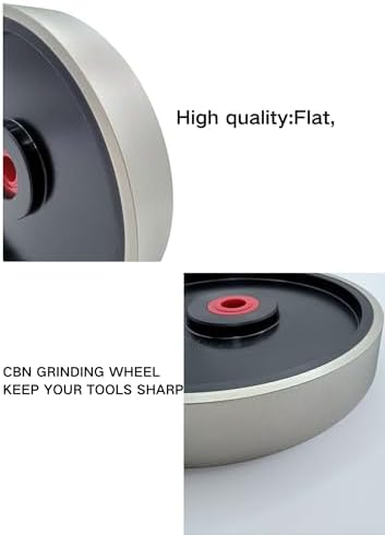 6-inch 800 grit CBN Grinding Wheel, Designed for Sharpening high-Speed Steel Tools, Lathe Tools, and Chisel Sets.Dimensions:6" Diameter x 1" Width, 1" (800-grit) (800-grit)
