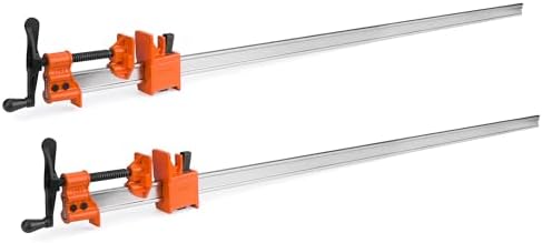 Jorgensen 48-Inch Steel I-Bar Clamps, 7000 lbs Clamping Force, 2-Pack