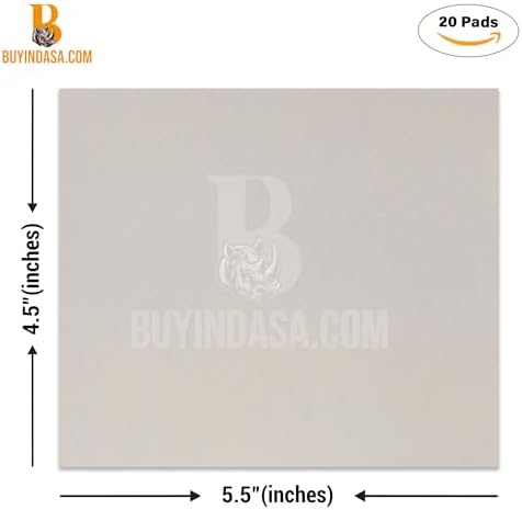 Indasa Rhynosoft Foam Sanding Pads - 4.5" x 5.5",Hook and Loop, 1500 Grit, Redline, Flexible,Tear-Resistant, Ideal for Automotive, Wood,& Finishing (Pack of 20 Pads)