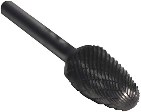 Drill America SF-1NF Carbide Burr/Rotary File Tree Radius-End None-Ferrous for Aluminum 1/4" Dia. x 5/8" Cut Length with 1/4" Shank and 2" Overall Length, DUL Series