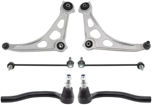 TRQ Front Steering and Suspension Kit Control Arms with Ball Joints Tie