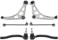 TRQ Front Steering and Suspension Kit Control Arms with Ball Joints Tie