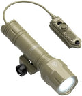 Feyachi Rifle Light 1200LM 22500Candela WL25 Tactical AR Flashlight LED Outdoor Light with Pressure Switch & Picatinny/Mlock Rail Mount, 3 Modes - High/Low/Strobe