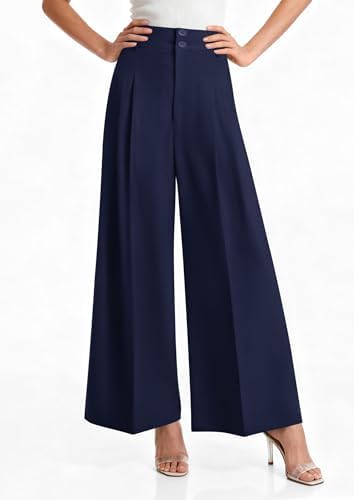 PRETTYGARDEN Women's High Waisted Wide Leg Dress Pants