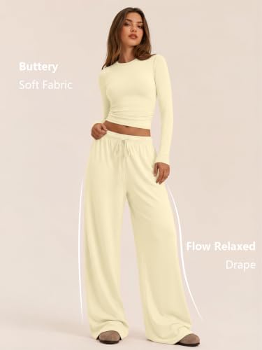 Trendy Queen Women's 2 Piece 2026 Fall Fashion Lounge Set with Pockets