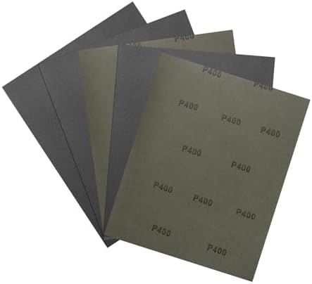 5Pcs Sand Paper 9x11Inch 400Grit Silicon Carbide Sandpaper Sheets