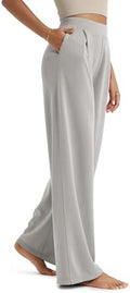 ODODOS Modal Soft Wide Leg Pants for Women High Waist Casual Relaxed Pants with Pockets-27/29"/ 31" Inseam
