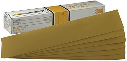 3M Hookit Gold Sheet 236U, 02473, P120, 2-3/4 in x 16 in, 50 Sheets