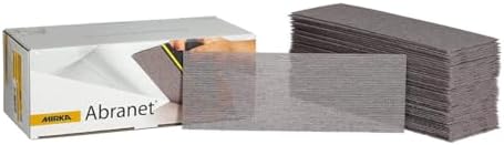 Mirka Abranet Abrasive Sheets 2.75x8 Inch Grit 80 50 Pack