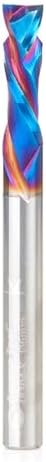 Amana Tool Spektra Extreme Tool Life Coated Solid Carbide CNC Compression Spiral Router Bit, 48304-K, 6mm D x 20mm CH x 6mm Shank x 64mm Long