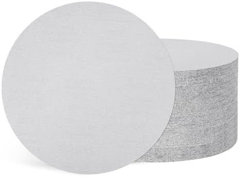 50Pcs Sanding Discs 11In 320Grit Hook and Loop Sandpapers White