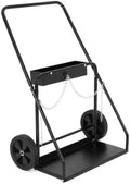 Dual Oxygen Cylinder Cart, Heavy Duty Welding Cylinder Cart & Cutting Torch Cart with 10" Wheels, Safety Chains, 440 lbs Capacity for Workshop Use