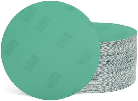 50Pcs Sanding Discs 6In 600Grit Hook and Loop Sandpapers Green