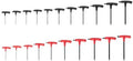 TEKTON Ball End Hex T-Handle Key Set, 21-Piece | KTX90301 | 5/64 - 3/8 in., 2 - 10 mm, Manganese Phosphate Finish