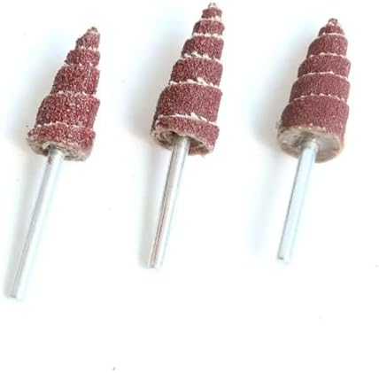 10mm/12mm Cone Shape Mounted Point Grinding Head Sandpaper Flap Sanding Wheel 80#-320# with 1/8" Shank Polishing Abrasive Tool(10pcs,80,12mm)