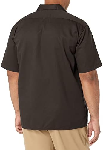 Dickies Men’s Short Sleeve Work Shirt – Durable Twill Button Down Shirts for Men, Lightweight Uniform for Daily Wear