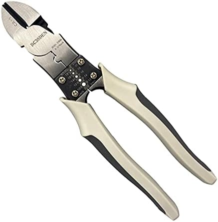BOOSDEN Diagonal Cutter Pliers 8 inch Compound Side Cutting Plier