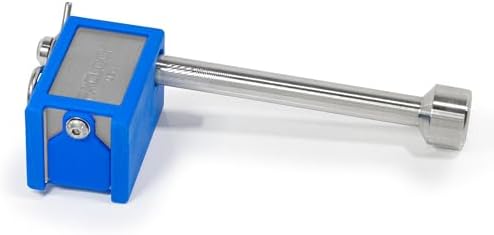 PACLOCK's 80-Series Trailer Hitch Lock, Standard Rekeyable (SR), 500" Pin, Keyed Differently w/ 2 Keys, Silver