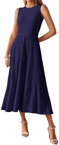 BTFBM Women Midi Bodycon Tank Dress