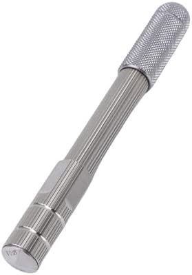 Fabater Pin Vise, Stainless Steel Ergonomic Non Slip Handle Compact 11cm Manual Hand Drill for Enhanced Accuracy, Mini Pin Vise with Interchangeable Heads for Jewelry Making, Watch