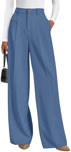 PRETTYGARDEN Women's Tailored Wide Leg Work Dress Pants