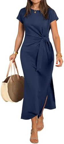 ANRABESS Womens Summer Wrinkle-Free Maxi Dress