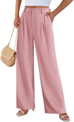 PRETTYGARDEN Women's Flowy Wide Leg Dress Pants