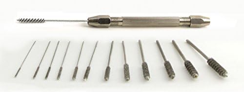 Brush Research 81AMMKIT Stainless Steel Metric Brush Kit (Includes 1 mm, 1.5 mm, 2 mm, 2,5 mm, 3 mm, 3.5 mm, 4 mm, 4,5 mm, 5 mm, 5.5 mm, 6 mm and 6.5 mm and a Pin Vise)
