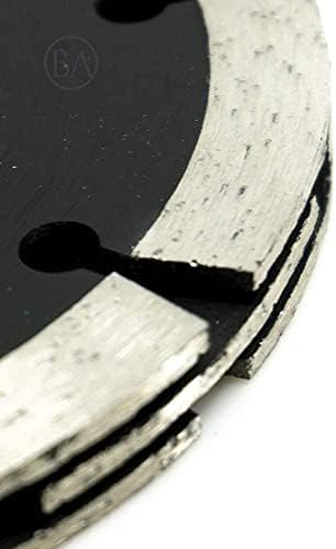 Benchmark Abrasives Premium 4.5" Triple Double Tuck Point Diamond Blade with 7/8" Arbor 5/8" Bushing for Mortar Removal, Grout Repair, Masonry, Concrete Stone Angle Grinder Blade