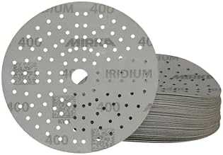 Mirka Abrasive Wheels Iridium Sandpaper 6 inch Hook and Loop 50 pcs